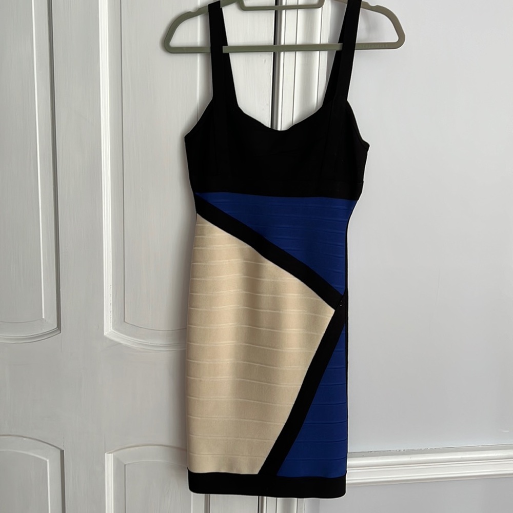 Authentic Herve Leger color block dress - Picture 1 of 4